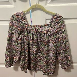 Liberty for J Crew Beautiful print blouse
